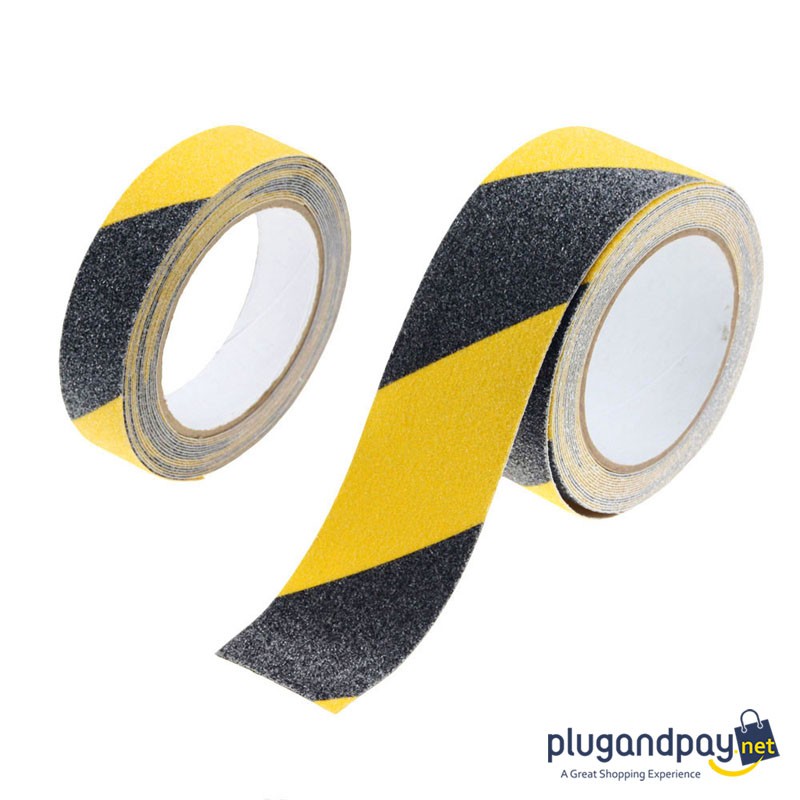 

Tape Plester Lakban Pengaman Safety Grip Anti Slip Size 5m x 2.5cm - Black/Yellow