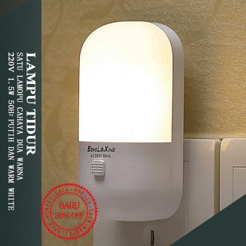 Lampu malam/lampu tidur/plug-in led/lampu sakelar dua warna/lampu samping tempat tidur/tempat lampu hemat energi