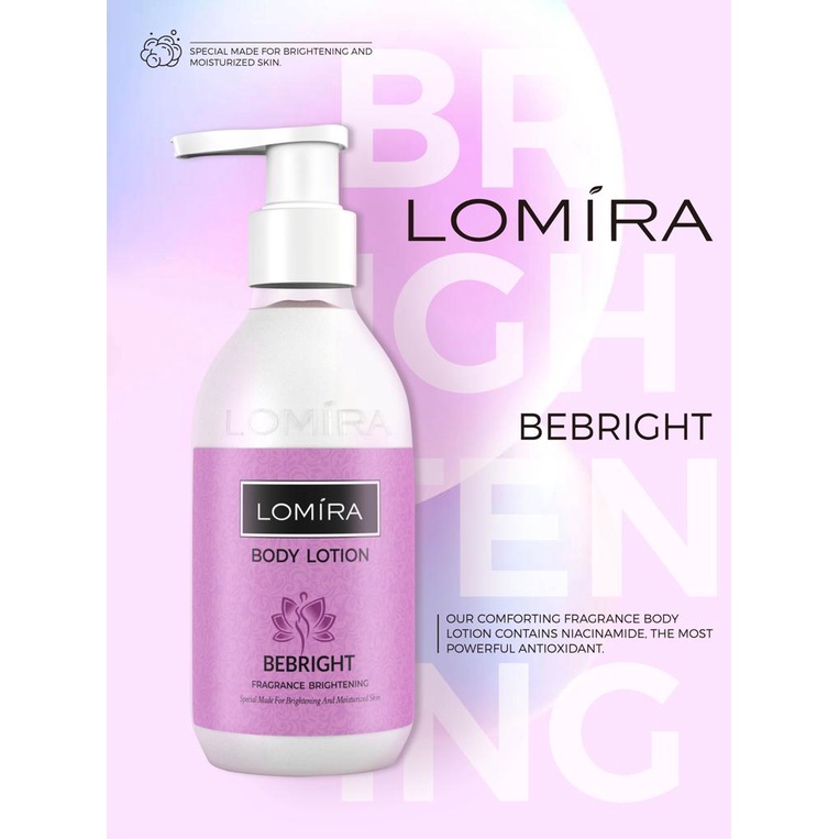 LOMIRA Body Lotion Brightening &amp; Moisturizing BPOM NA11210100245