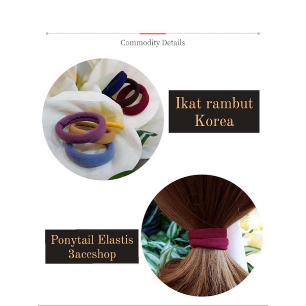 Ikat rambut ponytail korea / ikat rambut kain donat large