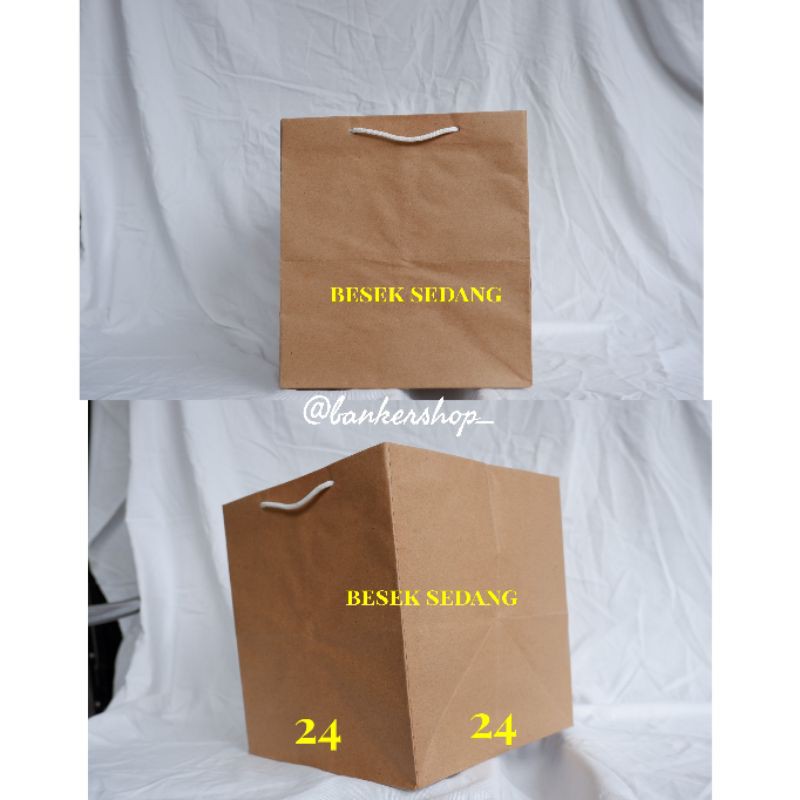 

Besek Sedang / paperbag persegi / paperbag coklat / paperbag polos