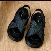 SANDAL KARET WANITA IMPORT KOKOP SILANG GUNUNG TALI BELAKANG DV 2268-1