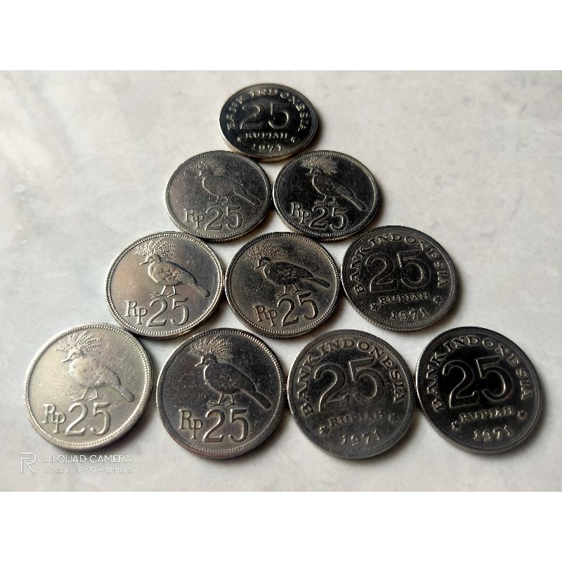 Koin 25 Rupiah Emisi 1971