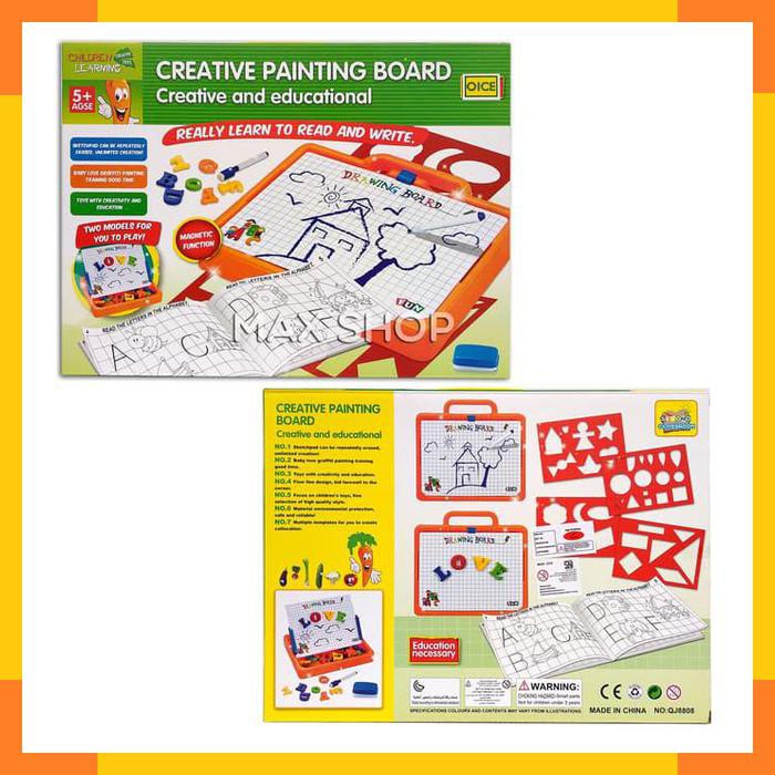 

Mainan Edukasi Anak Creative Painting Board Papan Tulis Magnetic Board