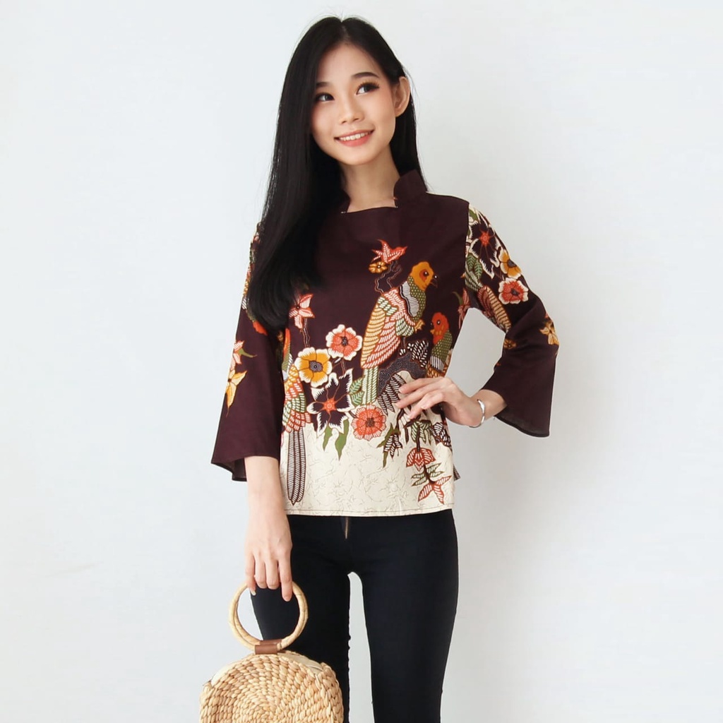 Batik Wanita - Atasan Batik 559 - 974-Brown Bird