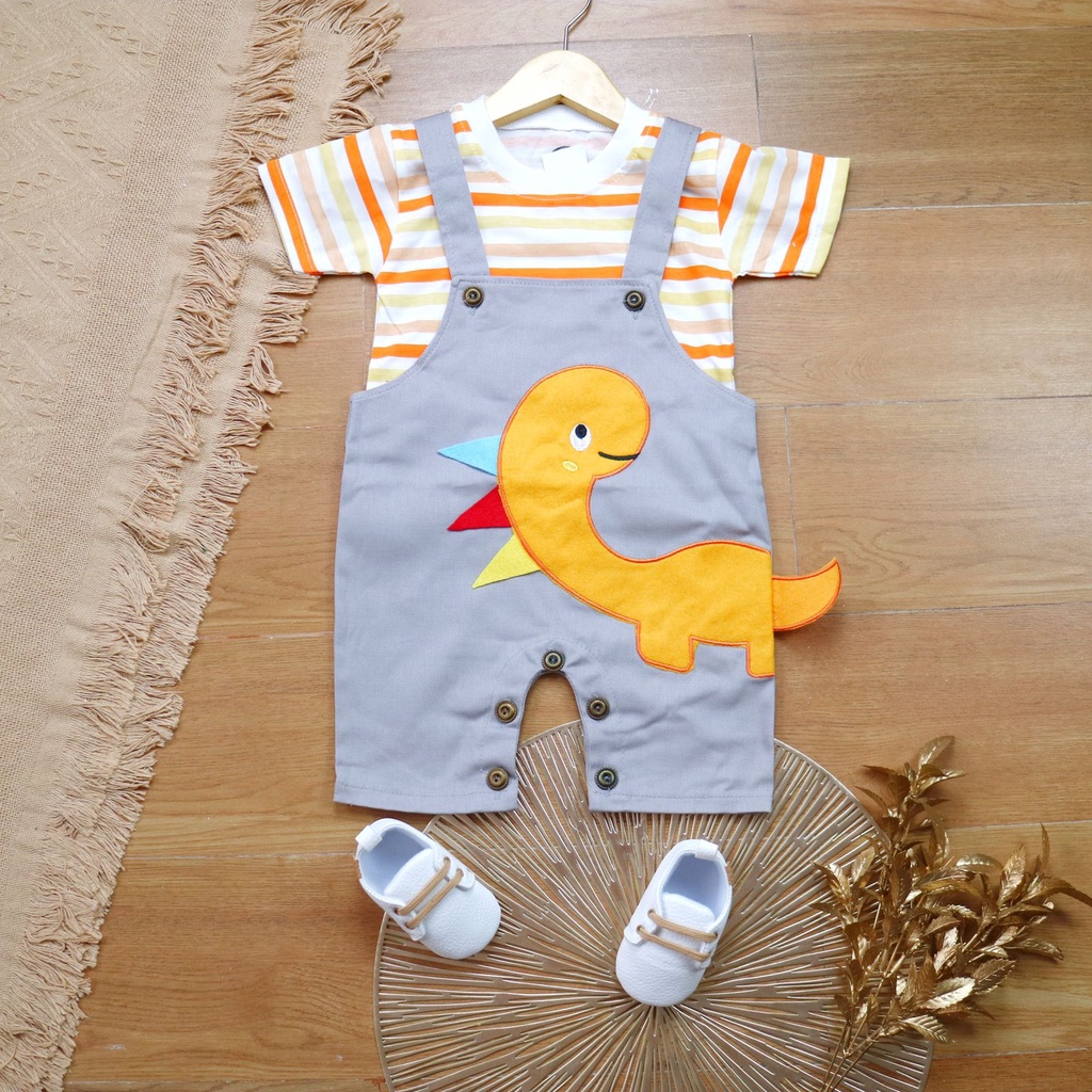 BARU! LIK005 - 2in1 Overall fashion Lion Singa bayi cowok laki-laki baju kodok Pergi Jalan Casual