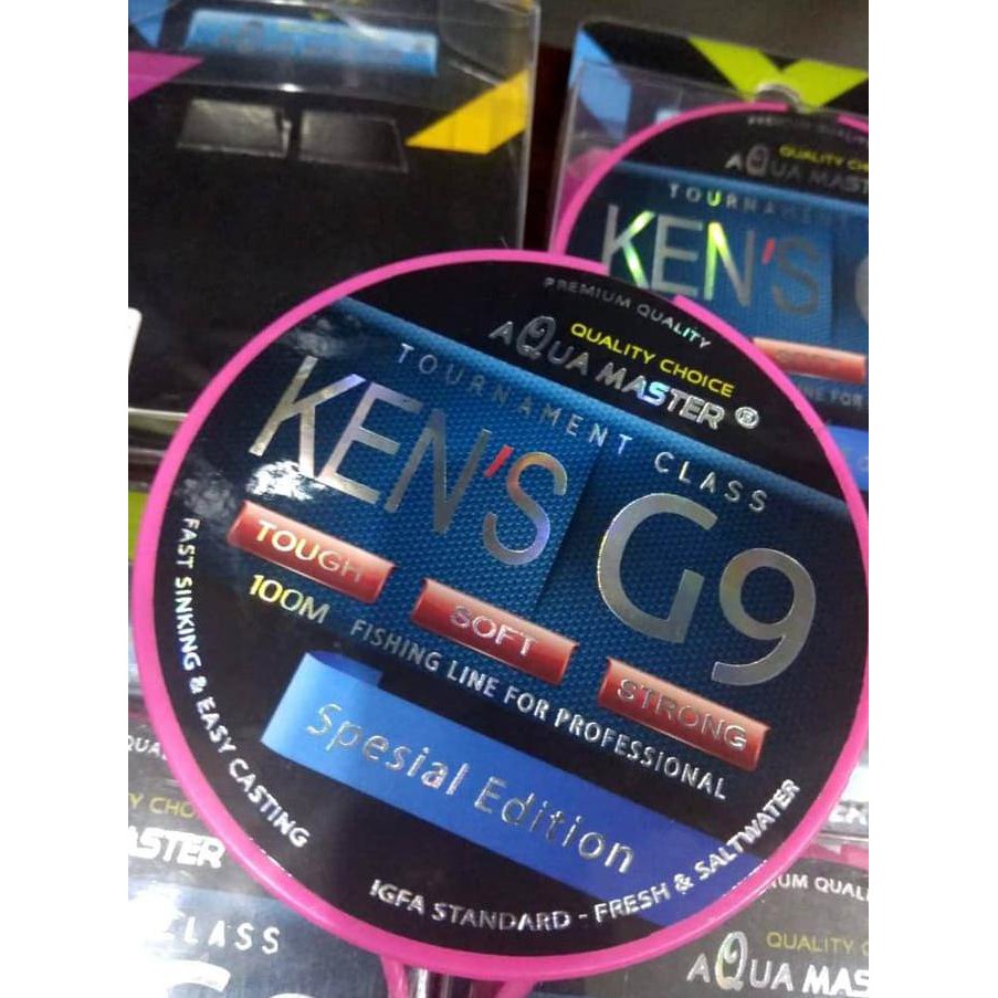 TERMURAH Senar Pancing Aqua Master Kens G9 Tournament Fishing Line 100m