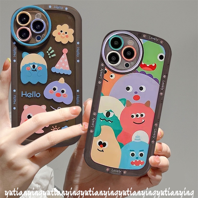 Soft Case TPU Motif Graffiti Monster Untuk Oppo A96 A95 A76 A5s A3s A54 A74 A15 A12 A16 A5 A9 2020 A11 A32 A11K A35 A53 A33 2020 A7 A36 A16 A12
