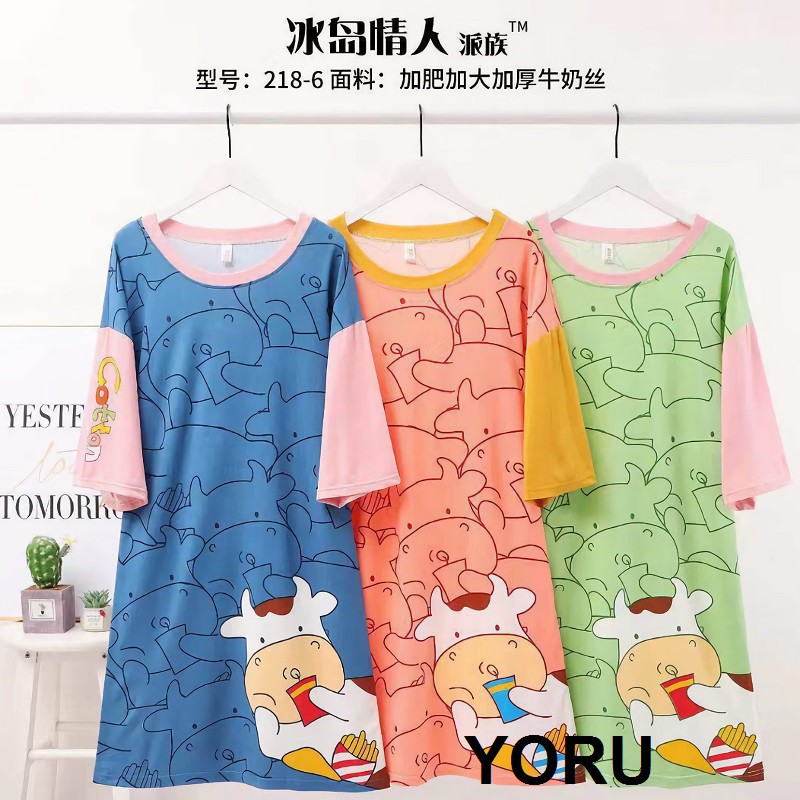 Pamelo Cod D9 Daster Kaos katun tebal/15 corak/fashion wanita/dress import/fashion import/koreastyle