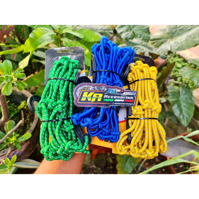 Tali pengikat jaring helm barang bagasi sepeda motor anti molor mos
