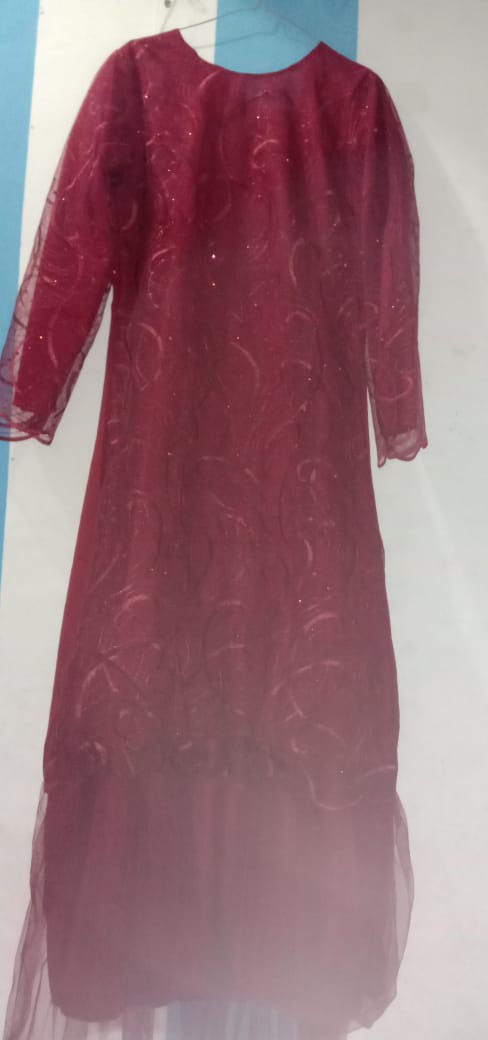 (size M,l,xl,xxl)gamis Andine/ld 102 Cm/gamis Tile/gamis Pesta Kondanga