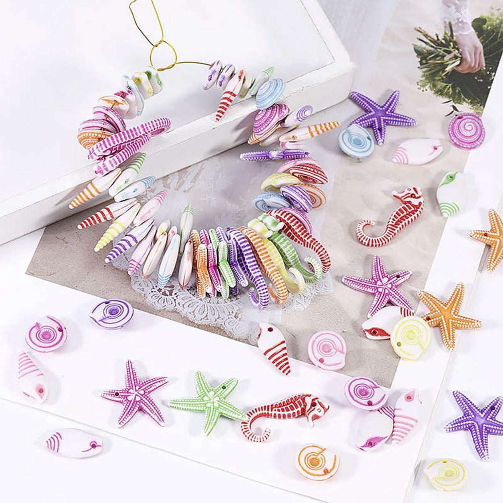 Lily 100 Pcs/Lot Tema Laut Liontin Fashion Membuat Perhiasan Gelang Kaki Kalung Kerajinan Handmade Aksesoris