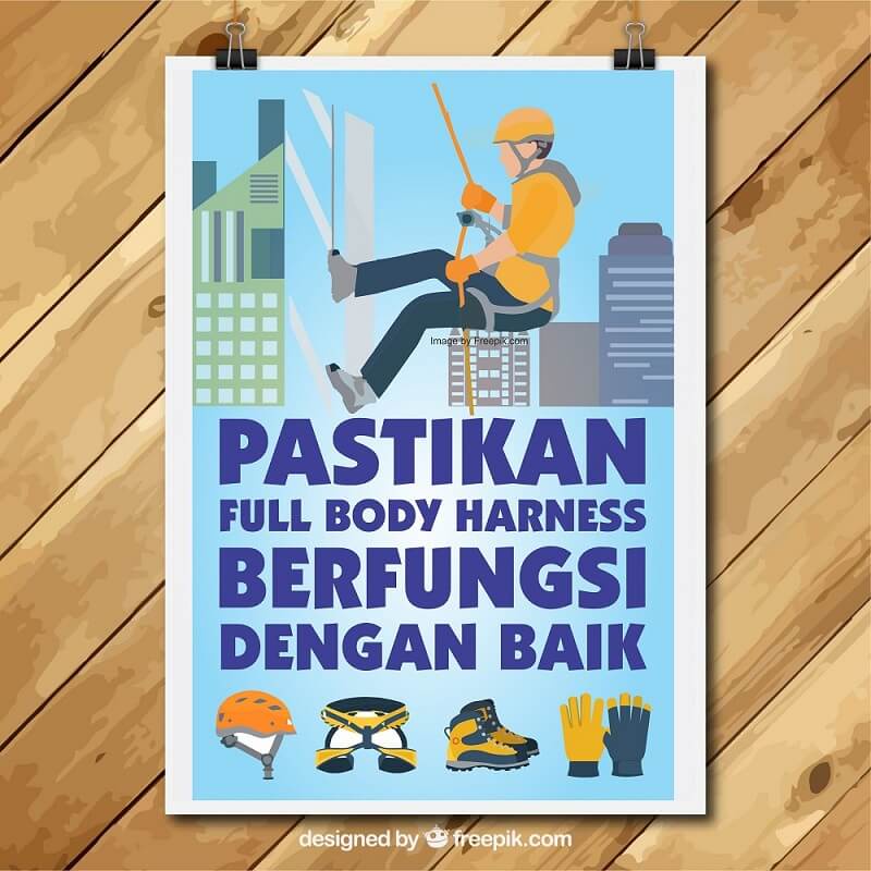 

Poster Keselamatan Kerja Ukuran A3, A2, A1 bahan pearl anti sobek dan tahan air