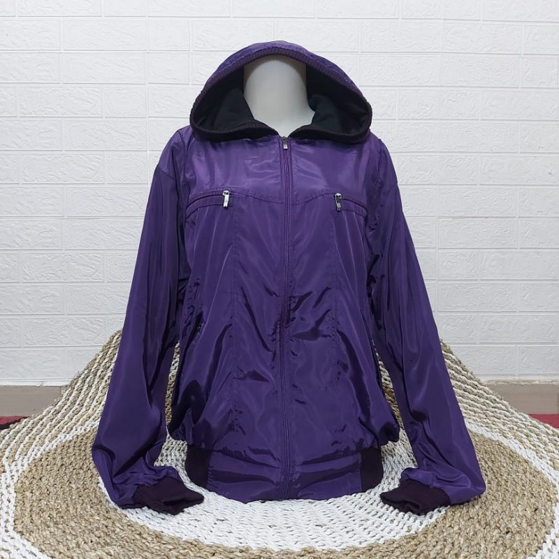 Jaket parasut WATERPROOF JUMBO(5L=XXXL)/ld 120 cm-Violet