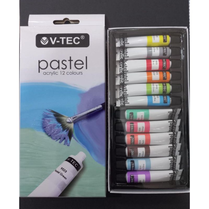 

Acrylic vtec pastel Color 12 x 6ml