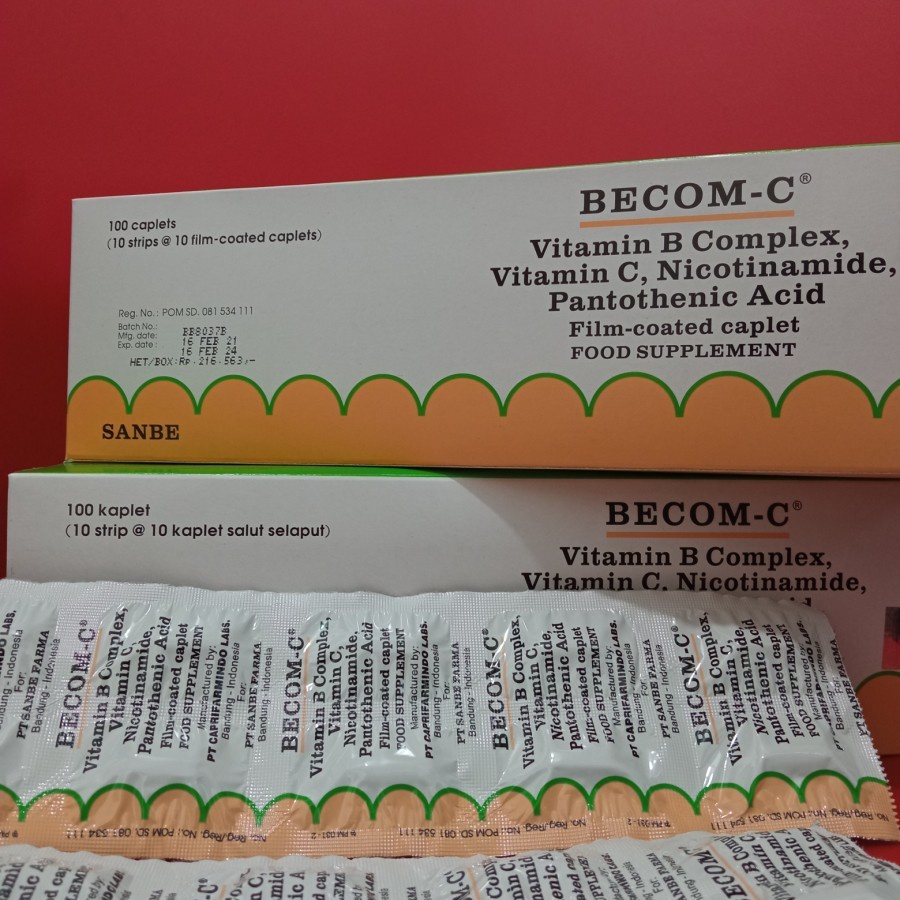 BECOM C Strip - Multivitamin Vitamin C 10 Tablet