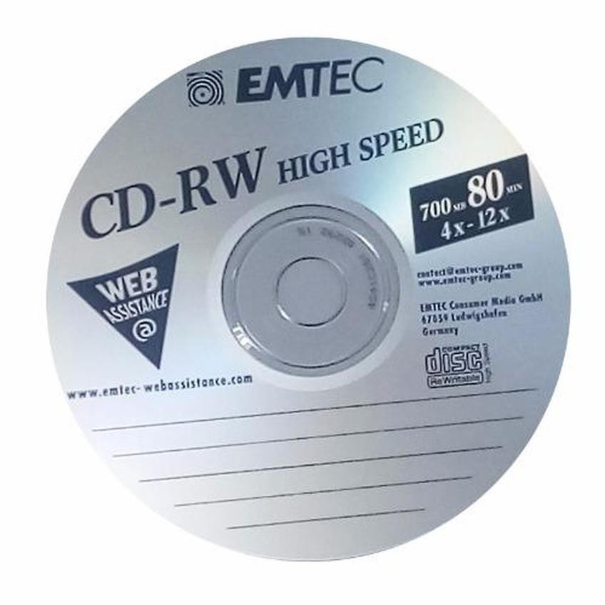 Emtec CD-RW High Speed - Silver FP 5 pcs ( 21701 )