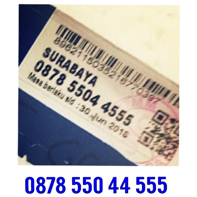 Kartu Perdana XL 4G Nomor Rapi Ekor Triple 555 Kuota Internet