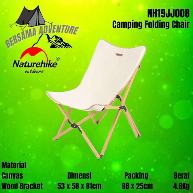 Kursi Lipat Camping Naturehike Nh19Jj008 Large Folding Chair Gamassesories