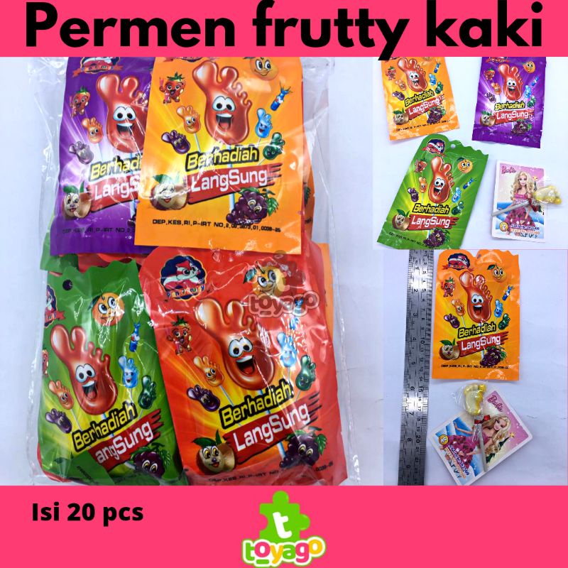 Permen Kaki Planet Frutty Aneka Rasa Isi 20 Pcs Grosir Murah