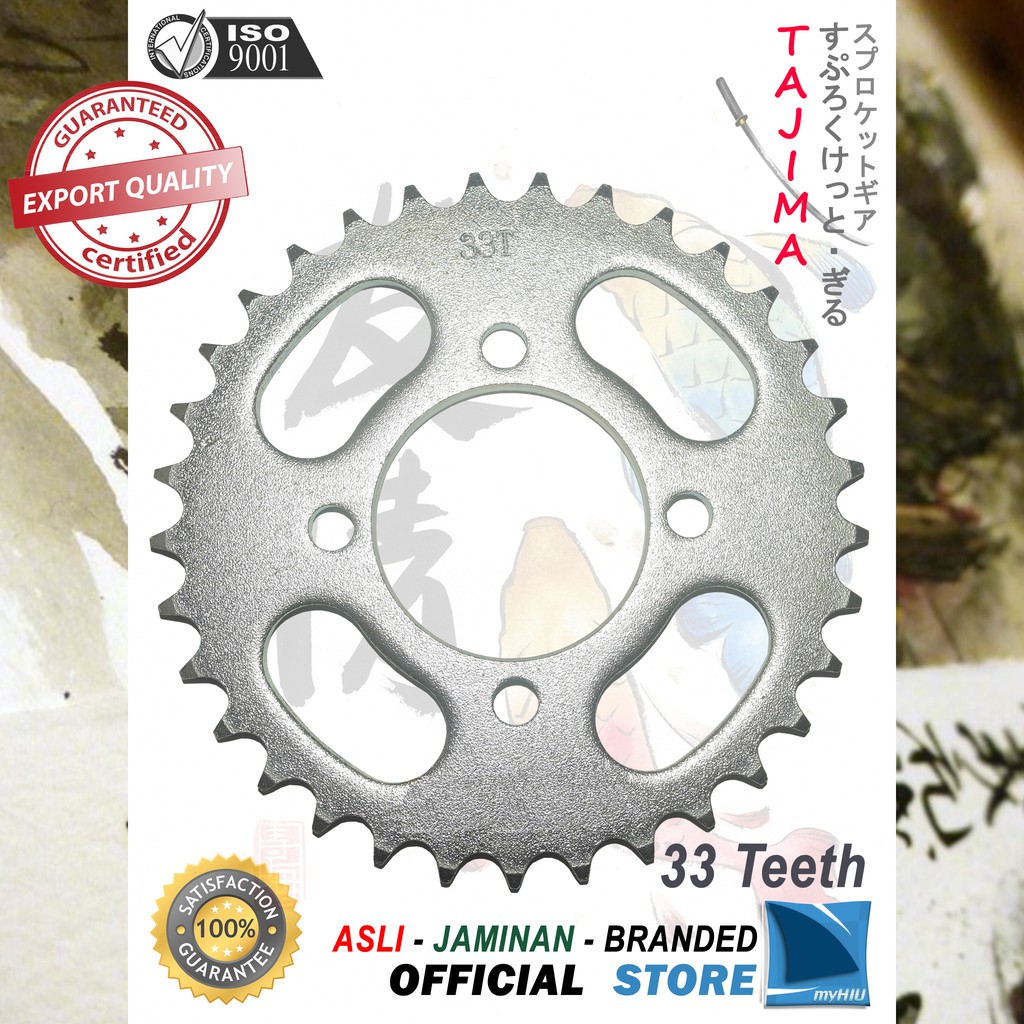 Gigi Tarik 28T ~ 39T SUZUKI RC, Tornado, Crystal Gir Belakang - Rear Sprocket Gear TAJIMA