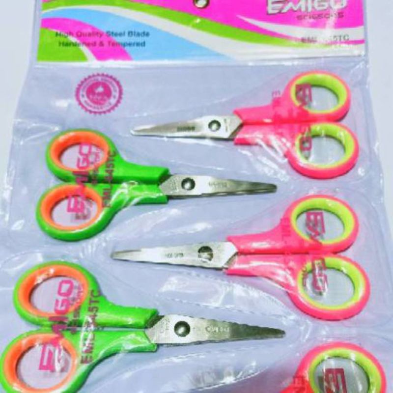 

Gunting kecil renteng isi 12 pcs uk 4 inci