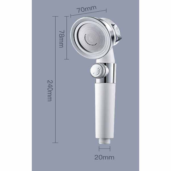 Head Shower Mandi 3 Mode Minimalist Pressurized Nozzle K002