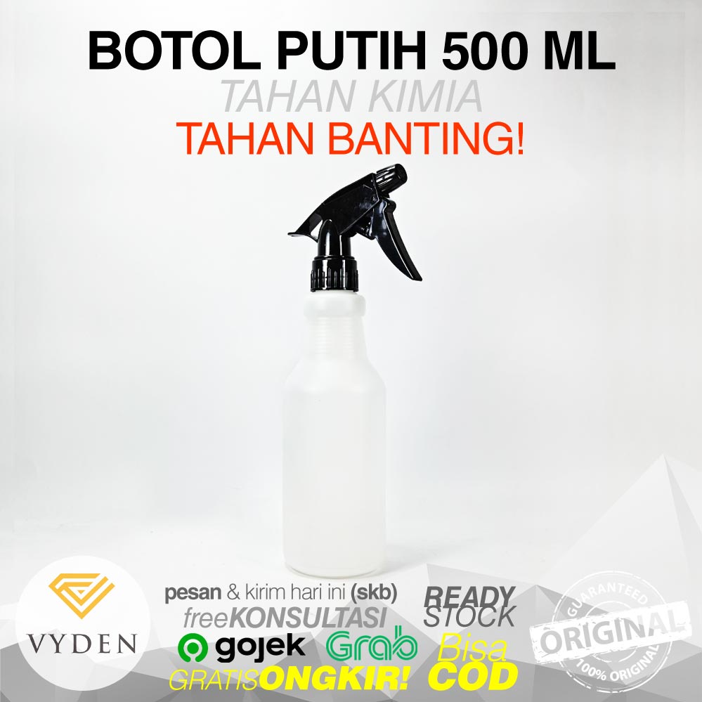 VYDEN Botol Spray 500ml Tahan Kimia Semprotan Stream Poles Mobil Disinfektan MURAH