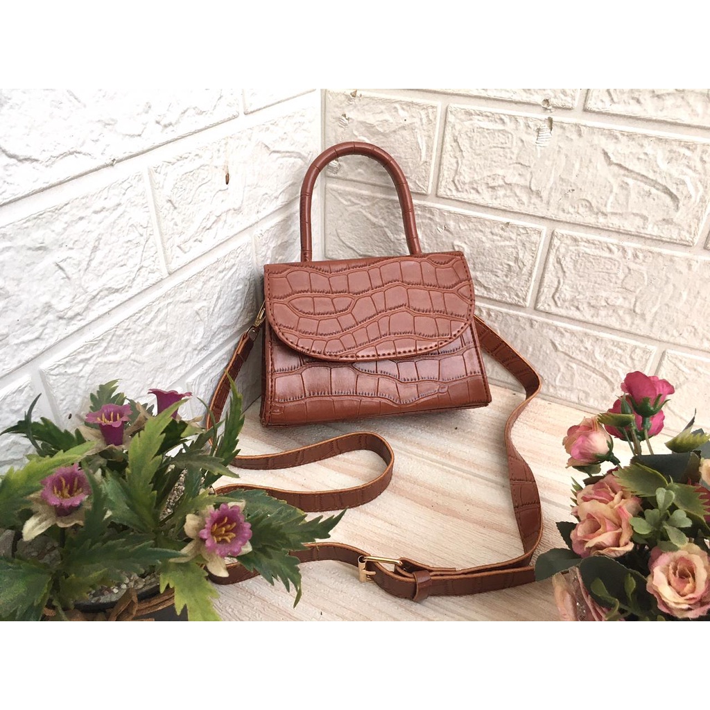 (BISA COD) Tas selempang Wanita MIZU PREMIUM-COKLAT