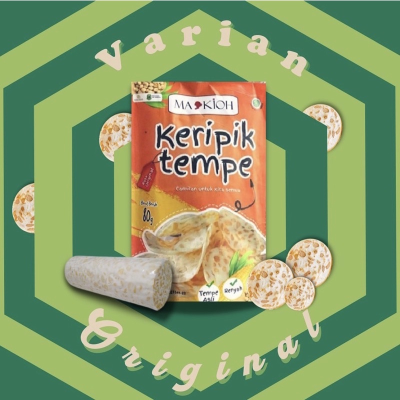 

Keripik Tempe MAKIOH Original (80 gram)