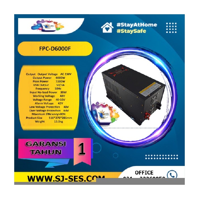 Digital Power Berkualitas Unik FPC-D6000F Suoer Pure Sine Inverter 48V Wave 6000W
