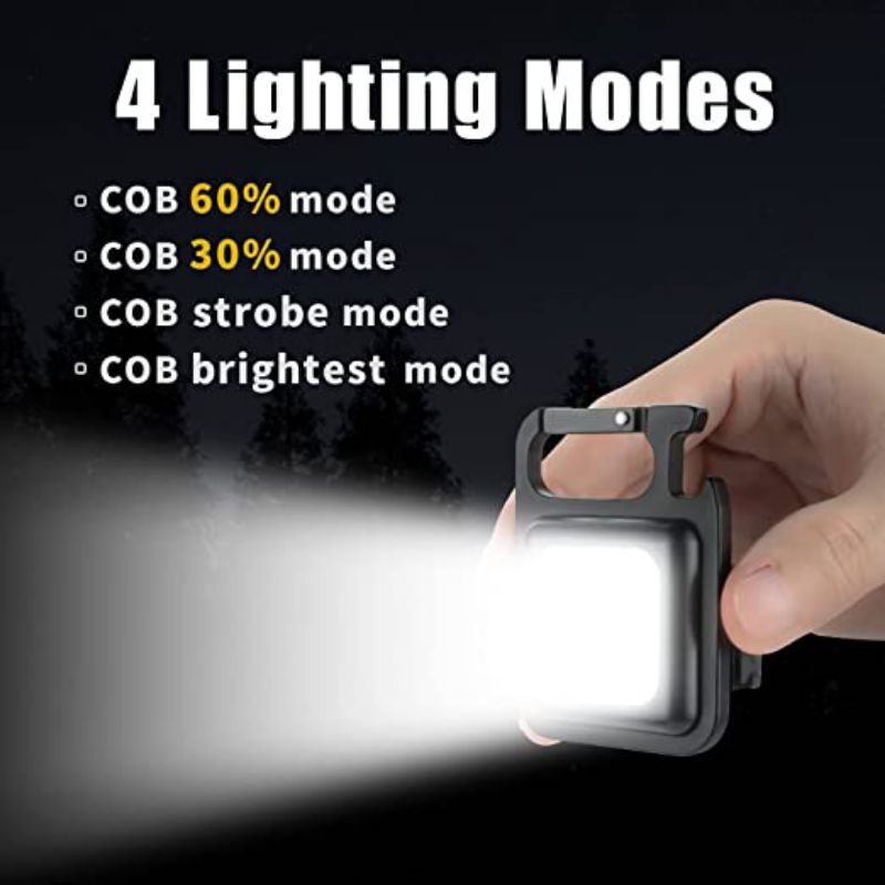 LAMPU LED EMERGENCY KEYCHAIN MULTIFUNGSI / LAMPU CAMPING CAS USB LAMPU EMERGENCY