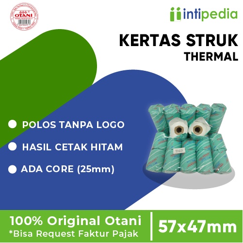 KERTAS STRUK THERMAL OTANI 57 X 47 BLACK THERMAL PAPER ROLL OTANI