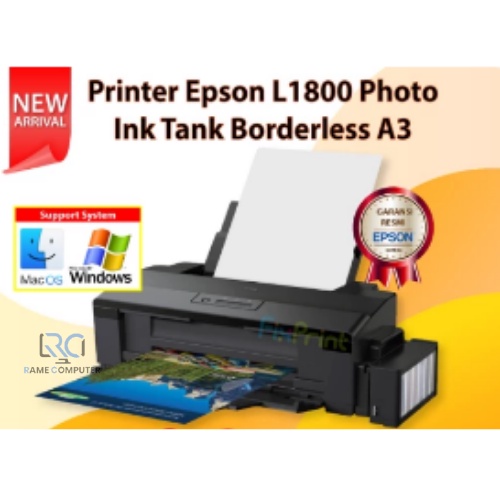 EPSON L1800 A3+ PHOTO PRINTER INK TANK NEW ORIGINAL GARANSI RESMI