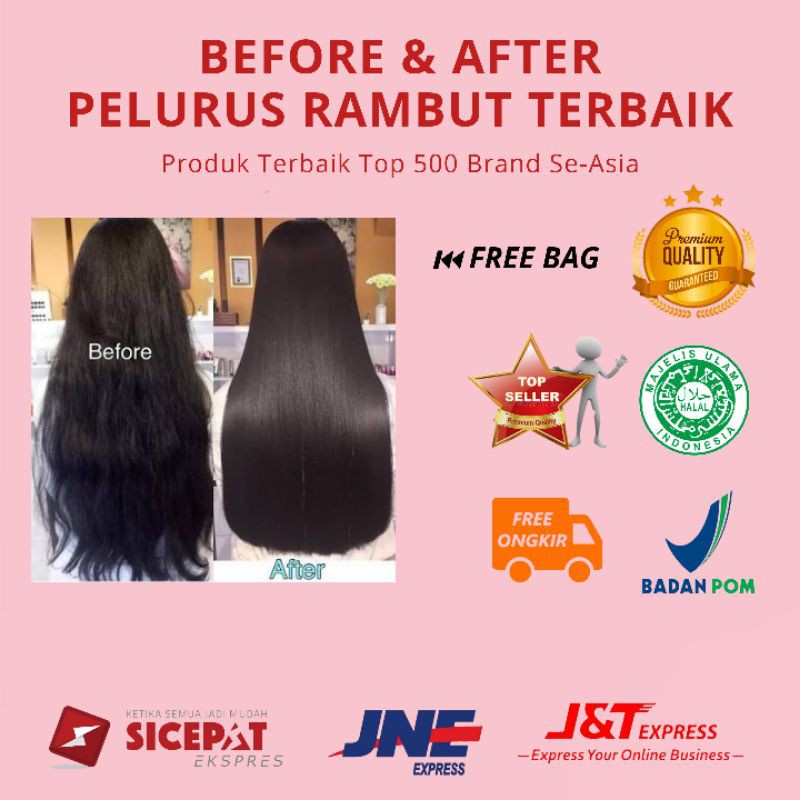 HAIR SOLUTION ORIGINAL Pelurus Rambut Penumbuh Rambut PRIA & WANITA