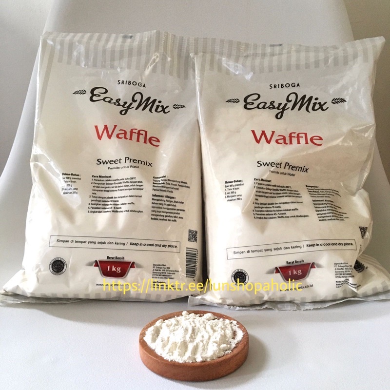 

Tepung Sriboga Easymix Waffle 1kg | Tepung Siap Saji | Tepung Bumbu | Tepung Waffle