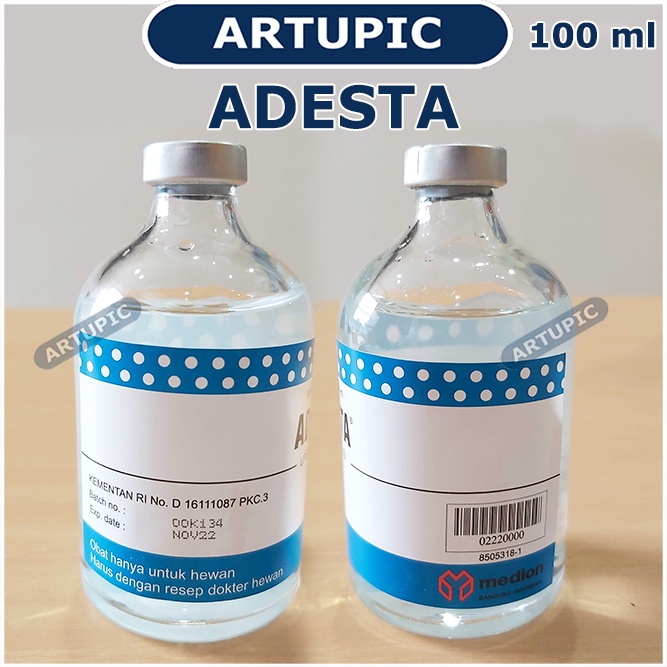 Adesta 100 ml Pelarut Obat Aquades Injeksi Vaksin Medion Hewan