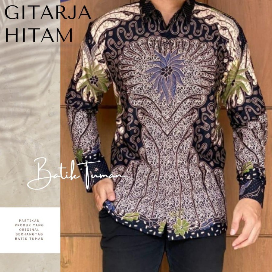 GITARJA HITAM KEMEJA BATIK PRIA SOLO LENGAN PANJANG FULL FURING ATASAN PREMIUM Mego Nogo Citra Ayu DEVANDRA WIRYAWAN RAJASWA UTUNGGA ARIESWARA PRADHIFTA ASTAMA JAYANEGARA ANDHARA GALING PURWO INDRADEWA CITRA MAS PEKSI KEMBAR GURDO IJO MAHESA MANGKUBUMI