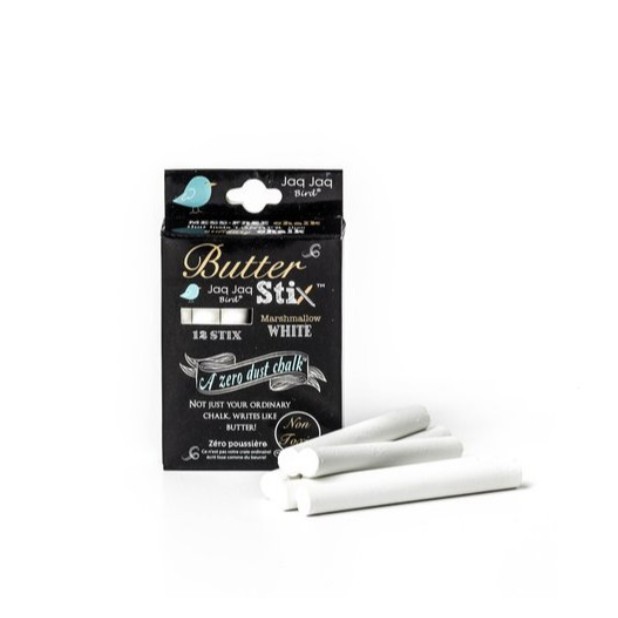 Jaq Jaq Bird - ButterStix ALL WHITE 12pcs (without holder)