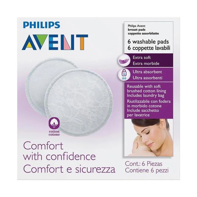 Avent Reusable Breastpad - 6pc - 3set - Pad Penyerap Asi Berlebih