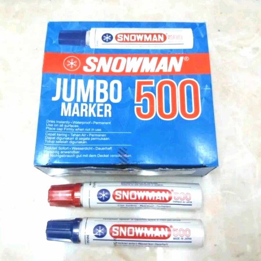 

SPIDOL BESAR JUMBO SNOWMAN 500 PERMANENT 1 PCS