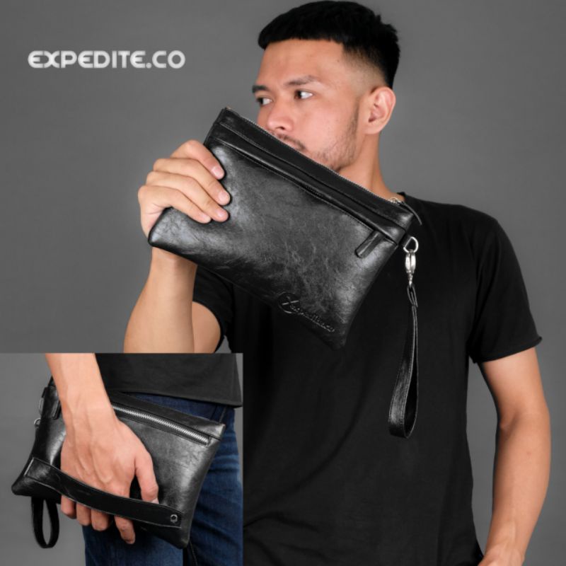 Expedite.co// Handbag Ghege Premium / Tas Tangan Pria Kulit / Tas Pria / Hanbag Pria / Pouch Pria