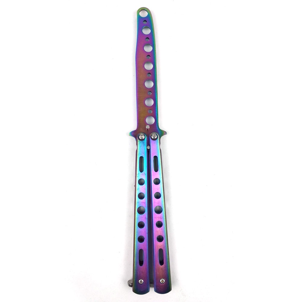 Sisir Besi Butterfly Bentuk Sisir Balisong Training Knife Pisau Latihan