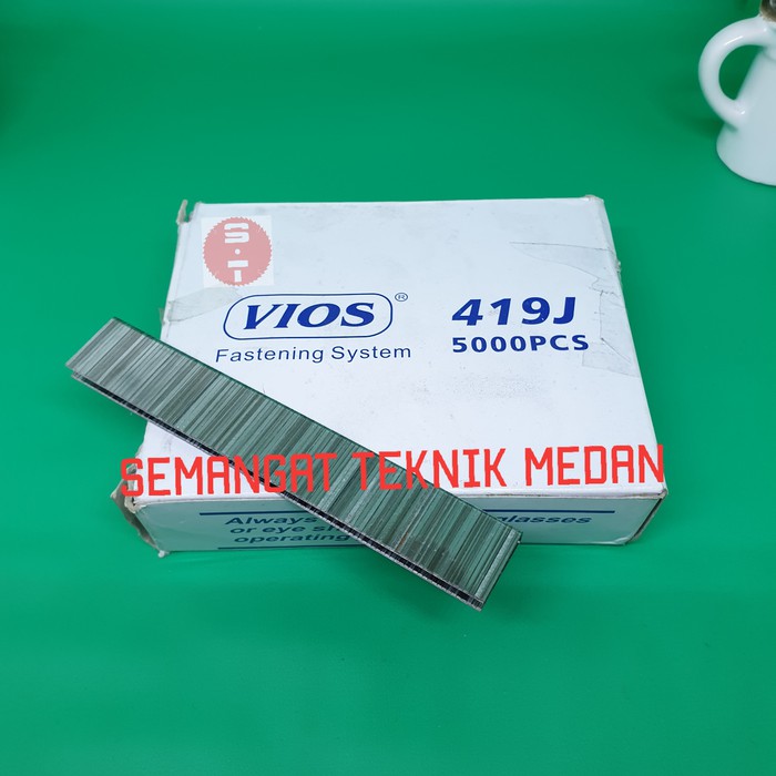 

19 PAKU STAPLES TEMBAK REFILL NAIL NAILER GUN U kecil 19mm 419J 419 J