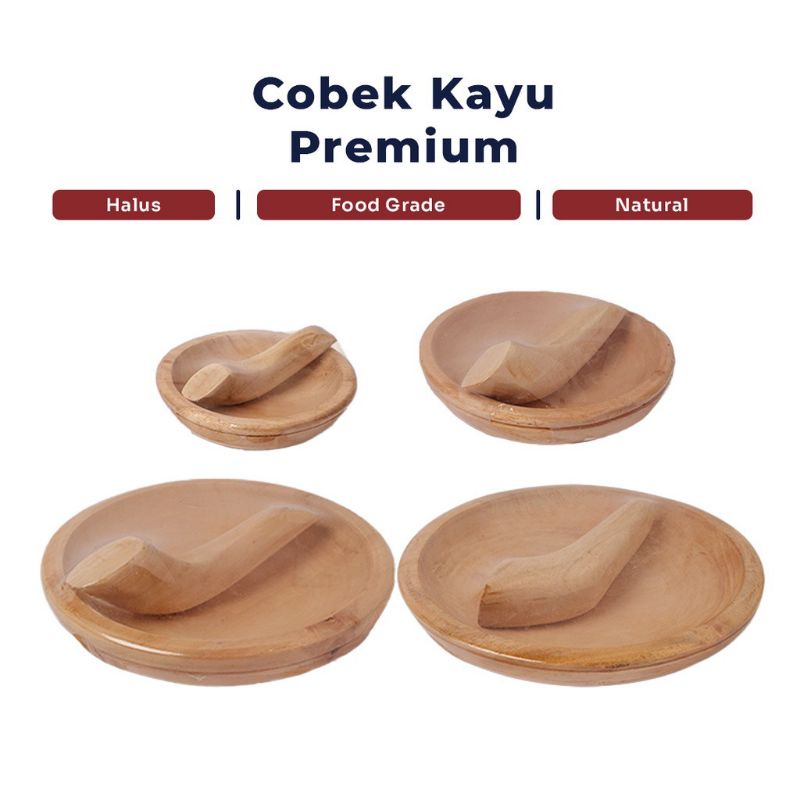 1 SET COBEK ( BAHAN KAYU )