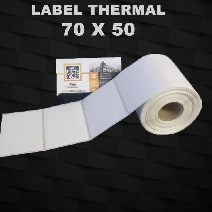 

Baru Stiker Kertas Label Bare Thermal Ukuran 70x50mm - 70 x 50 mm ..