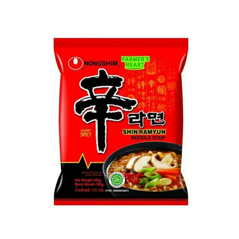 

Nongshim - Shin Ramyun Spicy Mushroom 120 gr | Mie Instan Ramen | Ramen Kuah | Ramen Halal