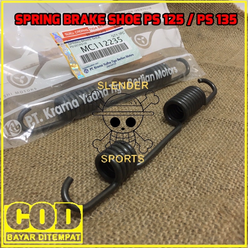 SPRING BRAKE SHOE PS125 TURBO CANTER PS135 MC-112235 PER KAMPAS REM