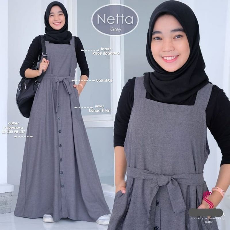 NETTA SET OVERALL PAKAIAN ANAK TANGGUNG UMUR 12 SAMPAI 15 TAHUN BAJU LEBARAN REMAJA BAJU ANAK