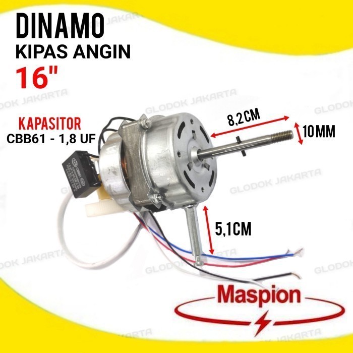 Motor Dinamo Kipas Angin Maspion 16 inch